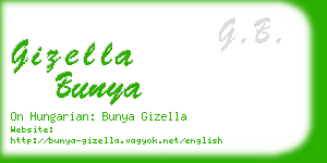 gizella bunya business card